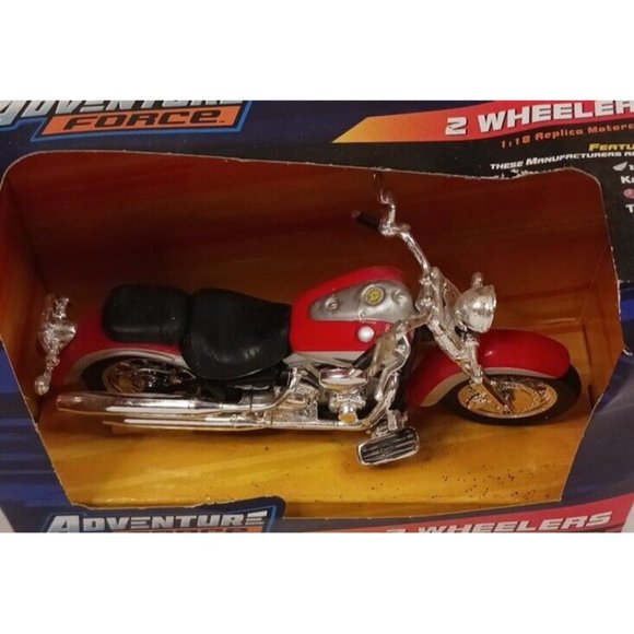 Yamaha Adventure Force Motorcycle Diecast Plastic Two Wheelers 1:18 Scale - Picture 4 of 6